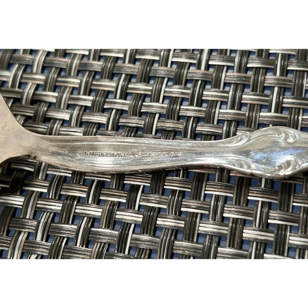 Vtg International Silverplate INTERLUDE‎ 1971 Silverware  6 Salad Forks Flatware